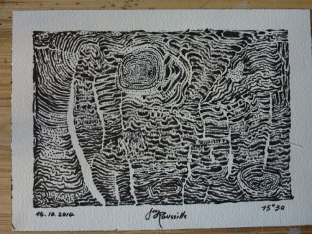 encre de chine sur papier Arches 26 X 36